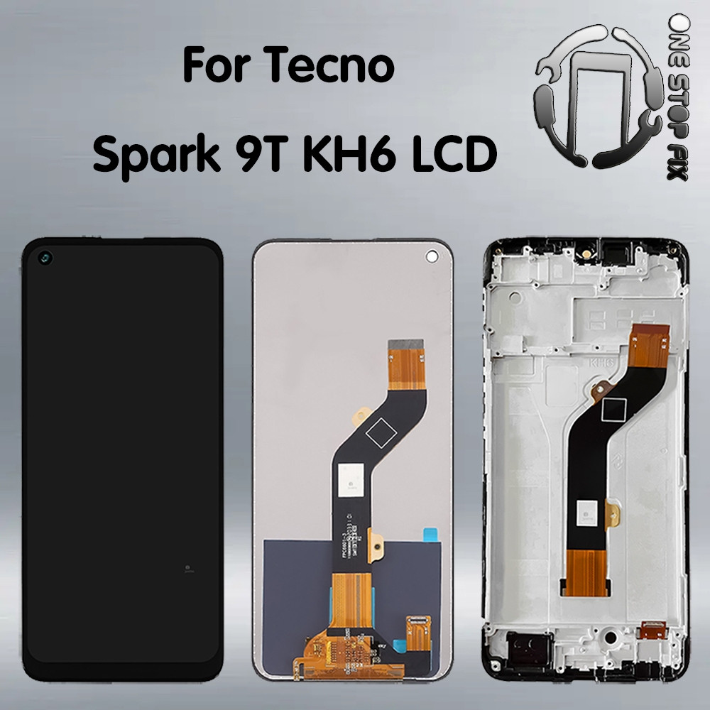 สําหรับ Tecno Spark 9T KH6 จอแสดงผล LCD Touch Screen Digitizer Assembly อะไหล่ซ่อมเปลี่ยน