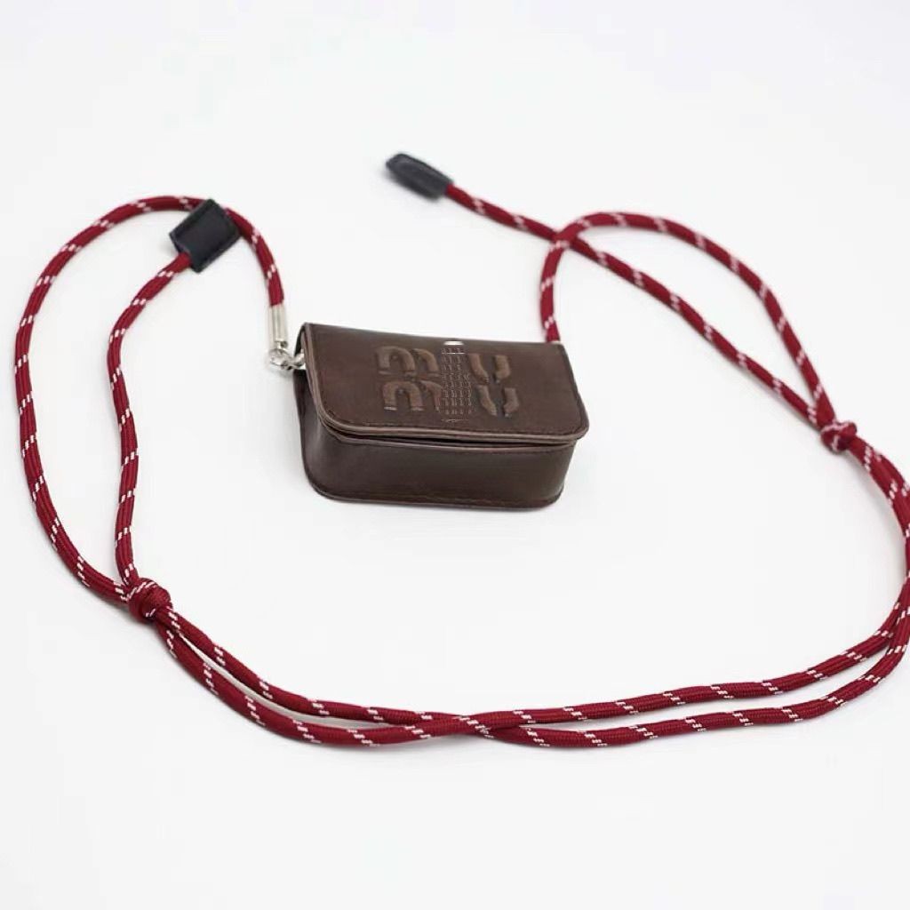 Mini ตกแต่งกระเป๋าหูฟังกระเป๋ากรณีกรณีการ์ด M หนัง Retro กระเป๋าเหรียญสร้อยคอเด็กกระเป๋า pdd// wtt20