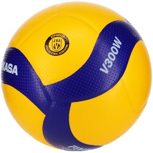 Mikasa Volleyball No. 5 International Ball Certified Ball General, University, High School Yellow/Bl