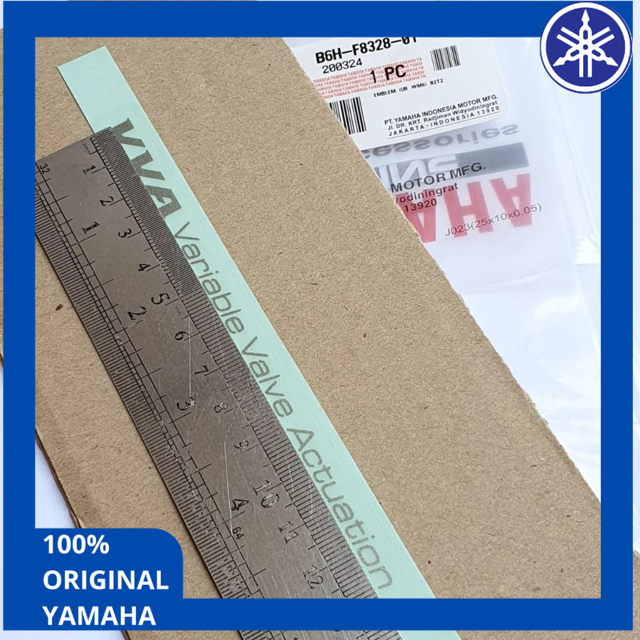 Original Yamaha B6H-F8328-01 Emblem VVA Nmax 2020 สีขาว / B6H-F8328-01 FSX HP MRP