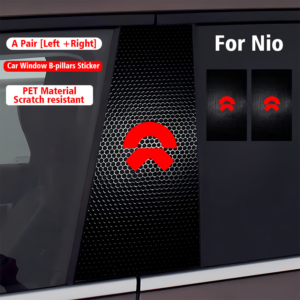 2 ชิ้นสําหรับ NIO Inc. ET7 ET5 ES6 ES8 EC6 ET5T รถคอลัมน์ศูนย์สติกเกอร์ B คอลัมน์ป้องกันฟิล์มกันน้ํา