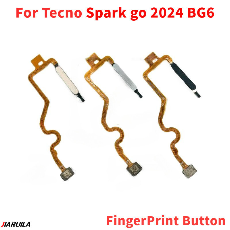 เซ็นเซอร์ลายนิ้วมือสําหรับ Tecno Spark go 2024 BG6 ปุ่มบ้าน FingerPrint Flex Ribbon Cable