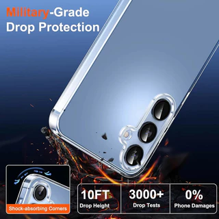 เคสซิลิโคนอ่อนนุ่มบางเฉียบสําหรับ Samsung Galaxy S26 S25 S24 S23 S21 FE S22 Ultra Plus FE S25Edge เคสใส