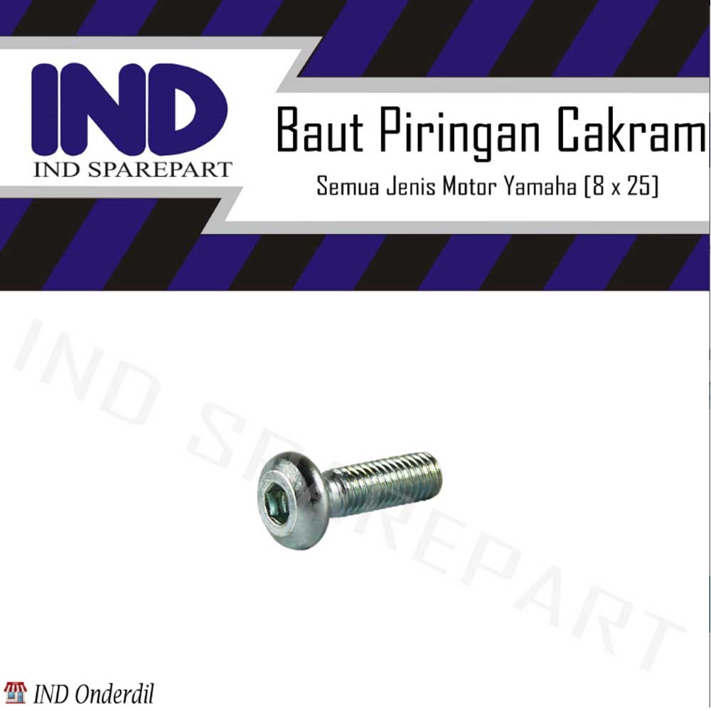 1 PC IND Disc Bolt Parts 8x25 Mio/Jupiter MX-Z/Vega ZR-R/Nouvo/NMAX/Soul GT/RX K