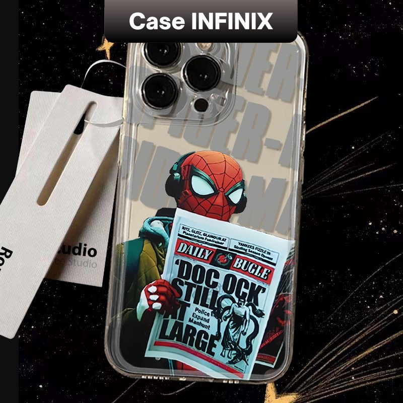 Spiderman News Cool Case INFINIX NOTE 40PRO 30 30PRO HOT 40i 40PRO 30 30i 20i 20S 12PRO 12 12i 12PLA