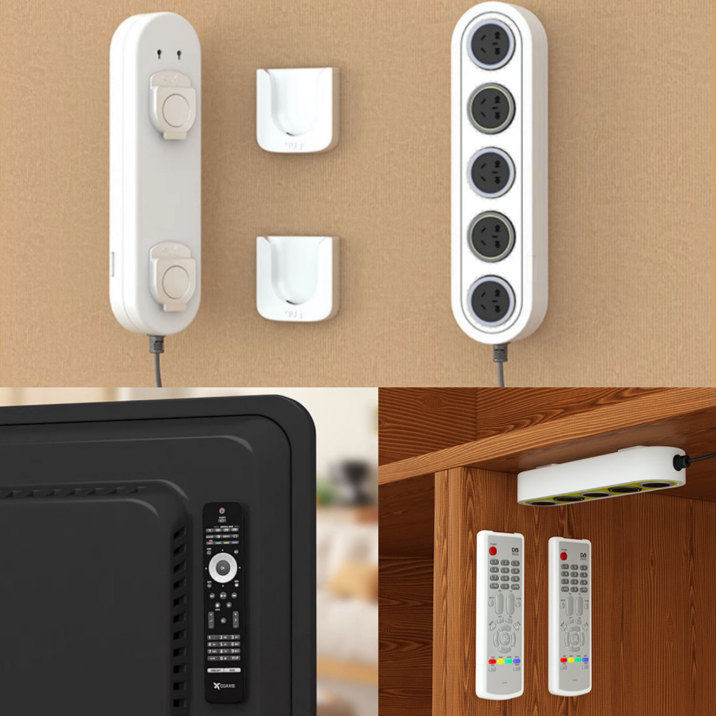 แผ่นแม่เหล็กดูดเก็บรีโมท แขวนผนังไร้รอย ไม่เจาะรู ใช้งานง่ายสำหรับทีวีแอร์​ - รูปที่ 5