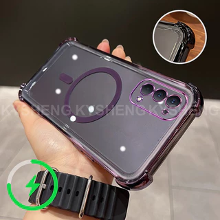 เคสสําหรับ OPPO Reno 4 5 5k เคสโทรศัพท์ซิลิโคน TPU พร้อมการชาร์จแม่เหล็กและสี่มุมป้องกันการตกเปลือกนิ่มโปร่งใส 009