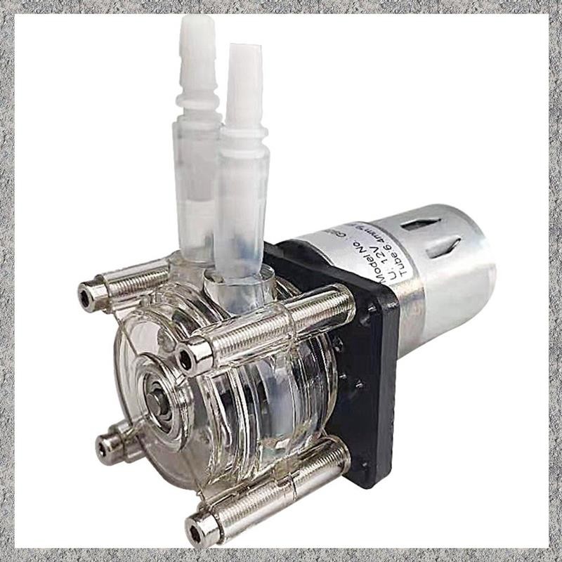 Flow Peristaltic Pump Metering Pump ปั๊มสูญญากาศแบบแบน Typef 12V