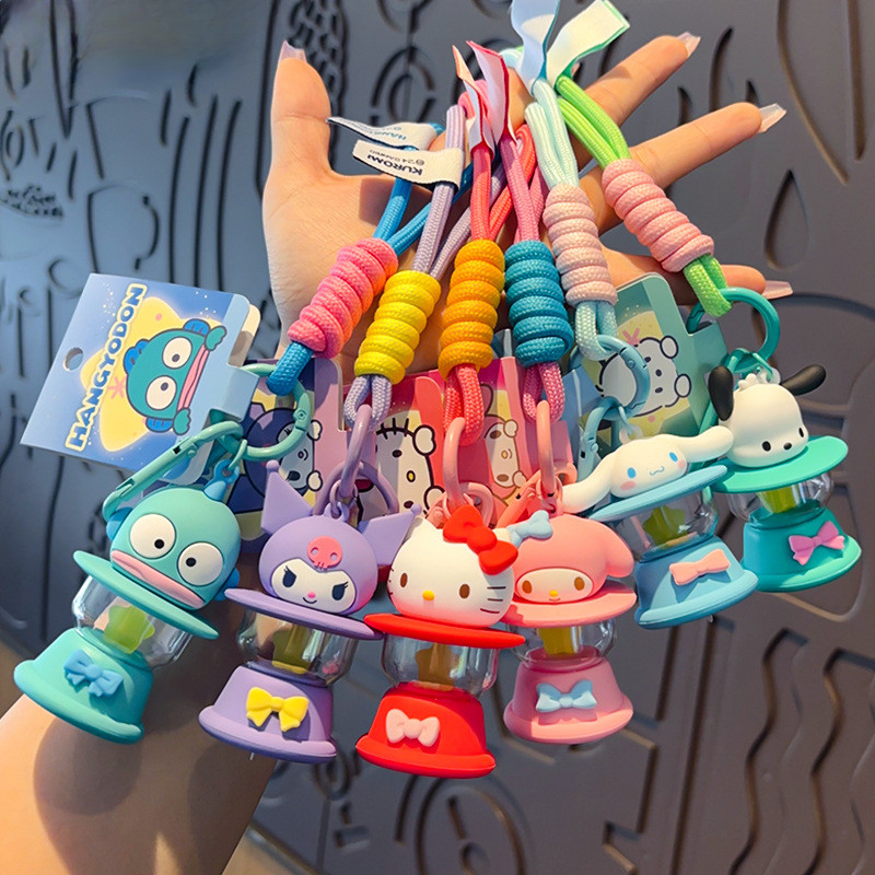 Kuromi Pochacco Cinnamoroll Melody พวงกุญแจอะนิเมะ - จี้ไฟกลางคืน LED สําหรับเด็กของขวัญน่ารักสําหรับเด็กผู้หญิง