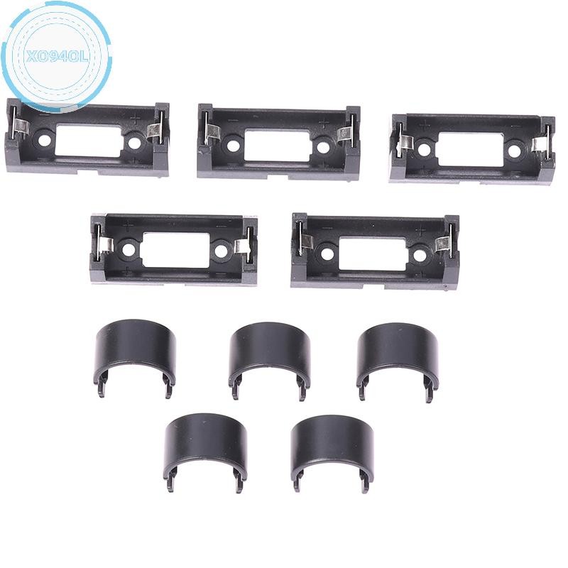 Xo94ol 5 PCS Plug-in CR123A แบตเตอรี่ 16340 กล่องแบตเตอรี่ LIR123A กล่องเก็บแบตเตอรี่ CR123A แบตเตอร