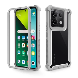 เคสโทรศัพท์โครงสร้างสองชั้นป้องกันการตกสําหรับ Redmi หมายเหตุ 14 13 12 11 Pro+ 4G/5G ขอบนุ่มรวมทุกอย่างฝาครอบป้องกันถุงลมนิรภัยเปลือกโปร่งใส