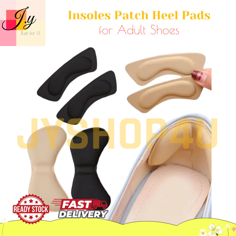 (JYSHOP4U) Insoles Patch Heel Pads Antiwear Feet Cushion ใส่ Insole Heel Protector Toe Filler 鞋垫头ล้ม
