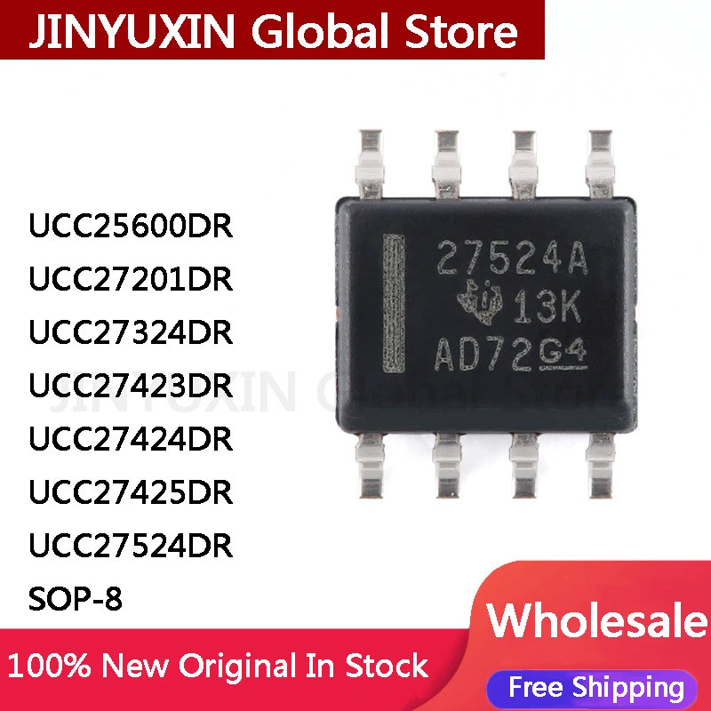 1-5 ชิ้น UCC27524DR UCC25600 UCC27201 UCC27324 UCC27423 UCC27424 UCC27425 UCC27524 DR SOP-8 IC ชิปใน