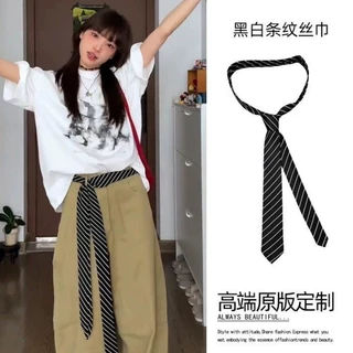 เข็มขัดเอวแบบสายโซ่สไตล์เกาหลี chic
