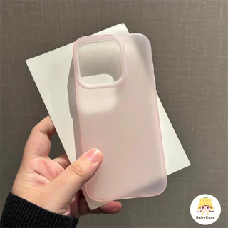 เคสไอโฟน 11 15 สำหรับ iPhone 17 13 16 15 11 12 14 Pro Max 7 8 15 16 Plus XR X XS MAX SE 2020 ปกอ่อนสีพื้นเรียบสดชื่น