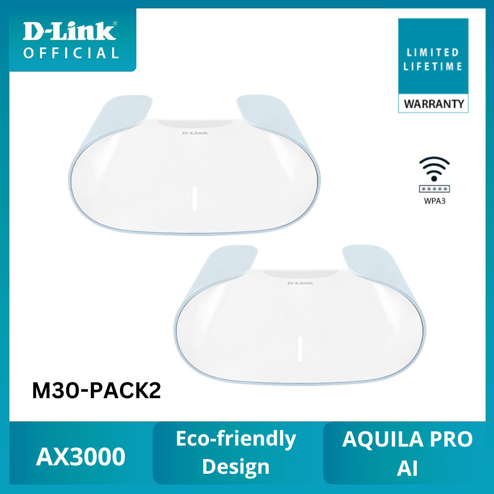 D-LINK AQUILA PRO AI M30 AX3000 Wi-Fi 6 Smart Mesh System
