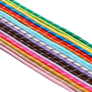 เชือกโพลีเอสเตอร์สีสันสดใส 2-5m/5mm สำหรับDIYสายคล้องโทรศัพท์-แขวนกระเป๋า ของขวัญแฮนด์เมด