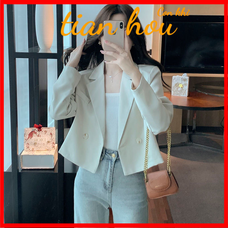 ชุดสูทฝรั่งเศสรายการใหม่ สไตล์คลาสสิกและทันสมัยสำหรับผู้หญิง เหมาะสำหรับฤดูใบไม้ร่วง