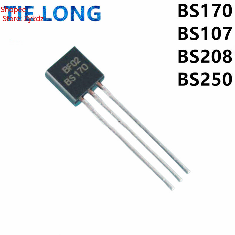 10PCS BS170 TO-92 TO92 BS107 BS107A BS250 BS208 ทรานซิสเตอร์ไตรโอดใหม่