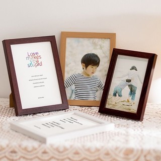กรอบรูปเรียบง่าย กรอบรูป 4x6 5x7นิ้ว การตกแต่งเดสก์ท็อป กรอบรูปมินิมอล DIY ความคิดสร้างสรรค์ คุณภาพพรีเมี่ยม