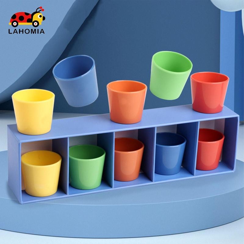 ลาโฮเมีย เกมจับคู่สีสีเดาเกมการฝึกอบรมหน่วยความจําถ้วยหลากสีกิจกรรมสําหรับเด็กผู้ใหญ่การศึกษาการคิดเชิงตรรกะ