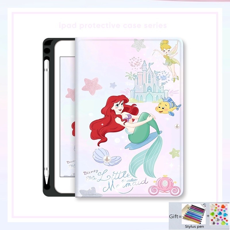 เคส ลายการ์ตูนน่ารัก พร้อมช่องใส่ปากกา สําหรับ Ipad Air 5th 4th 3rd 2nd 1st Mini 1 2 3 4 5 6 6th 7th 8th 9th 10th Pro 11 10.5 9.7 10.2 10.9 นิ้ว สำหรับ iPad Air11 M2 Air13 M3 A16 11 2025Air6 10.9 Air13 Pro 13 12.9 11 2024 กรณีแท็บเล็ต