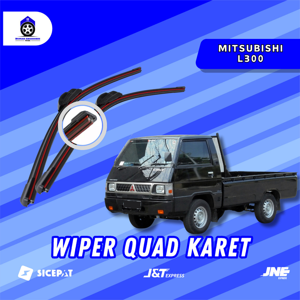 Mitsubishi L300 Pickup Quad Blade ที่ปัดน้ําฝนรถยนต์ 1 ชุดซ้ายขวา W601