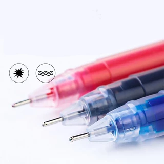 🔥1บาท🔥ปากกาสไตล์MUJI หมึกเยอะ!! เขียนลื่น คุ้มมากขอบอก🔴🔵⚫✔️ปากกาลูกลื่น เครื่องเขียน ปากกาเจลน่ารัก