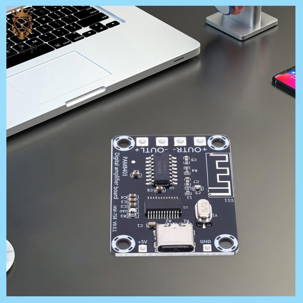 [explosion1.th] XH-A155 Class D BT เครื่องขยายเสียงดิจิตอล DC5V 2 ช่องโมดูลบอร์ด TYPE-C แหล่งจ่ายไฟ 