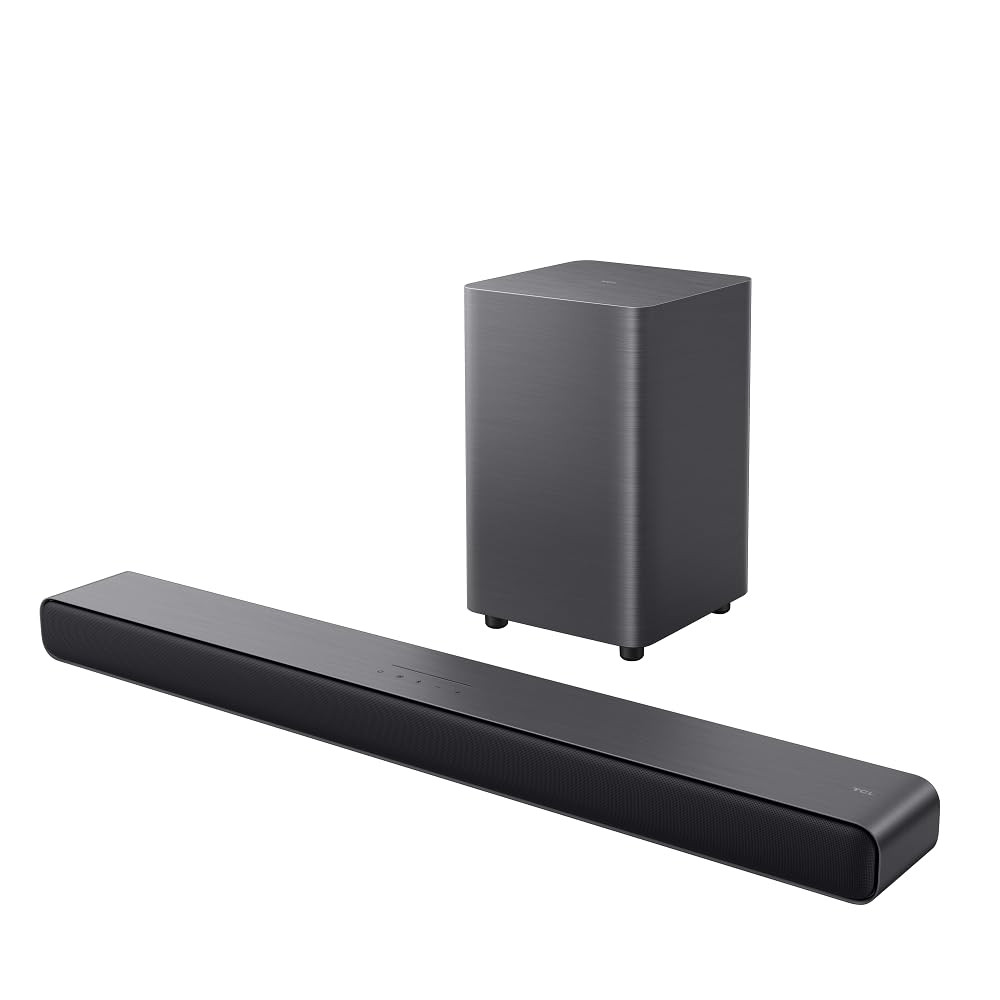 TCL ซาวด์บาร์ Soundbar S55H 2.1ch พร้อมซับวูฟเฟอร์ไร้สาย ลำโพงออลอินวัน Dolby Atmos DTS Virtual:X Bl