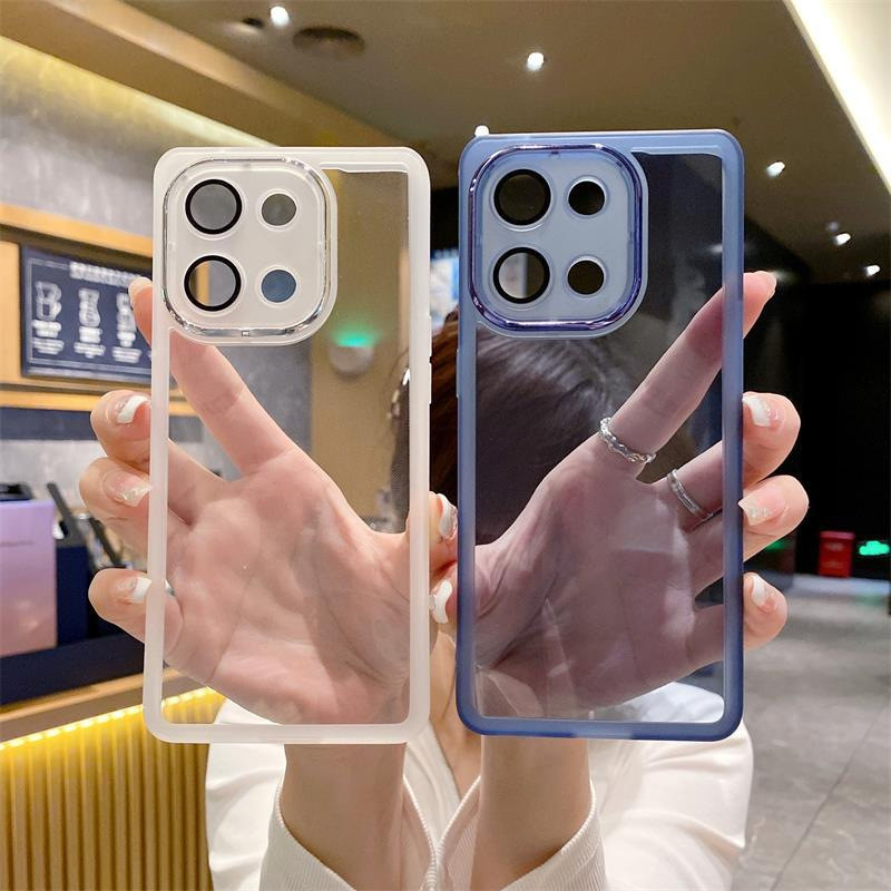 เคสโทรศัพท์มือถือ ซิลิโคนนิ่ม TPU ใส ป้องกันเลนส์กล้อง กันกระแทก สําหรับ Xiaomi Poco X7 X6 Neo X5 X4