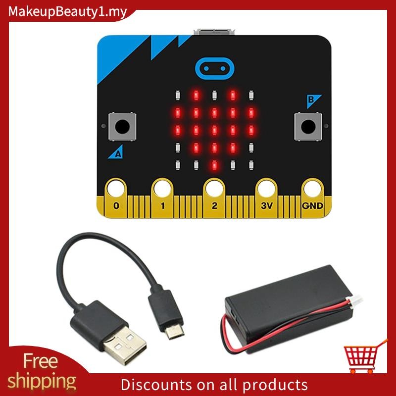 V1.5 บอร์ดพัฒนารถสมาร์ทชุด/Qtruck/Python Education Microbit หุ่นยนต์ตั้งโปรแกรมได้สําหรับ DIY