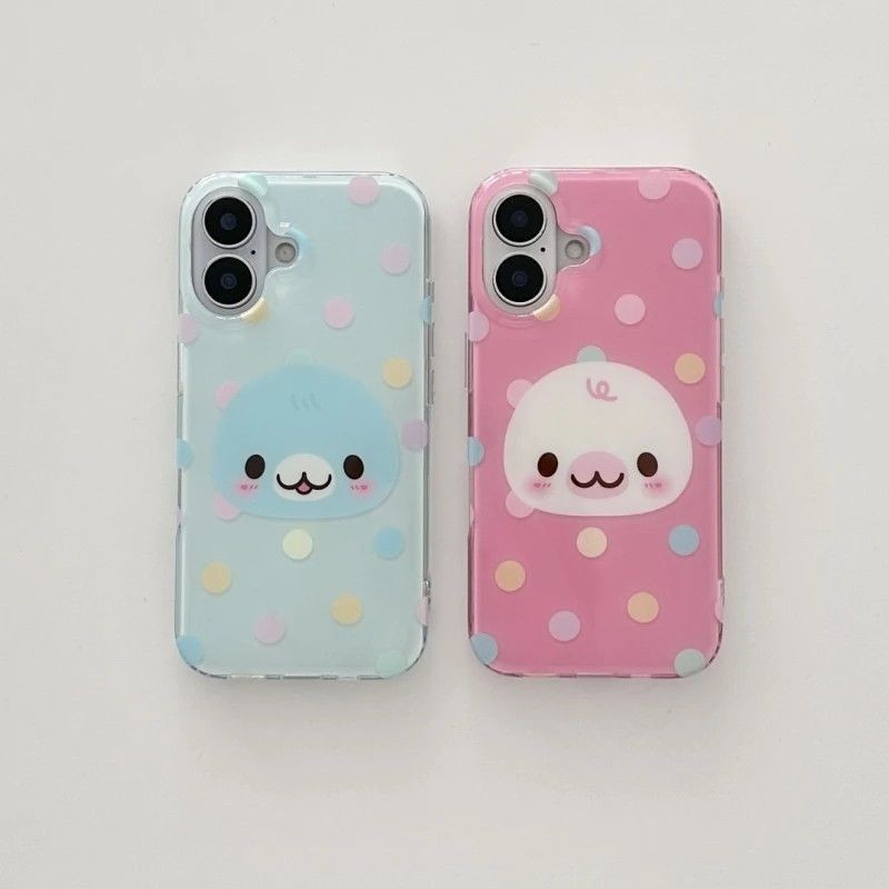 ซีลลายจุดสําหรับ Apple iPhone16plus/15promax เคสโทรศัพท์มือถือ 11/12/13 สองชั้น 14