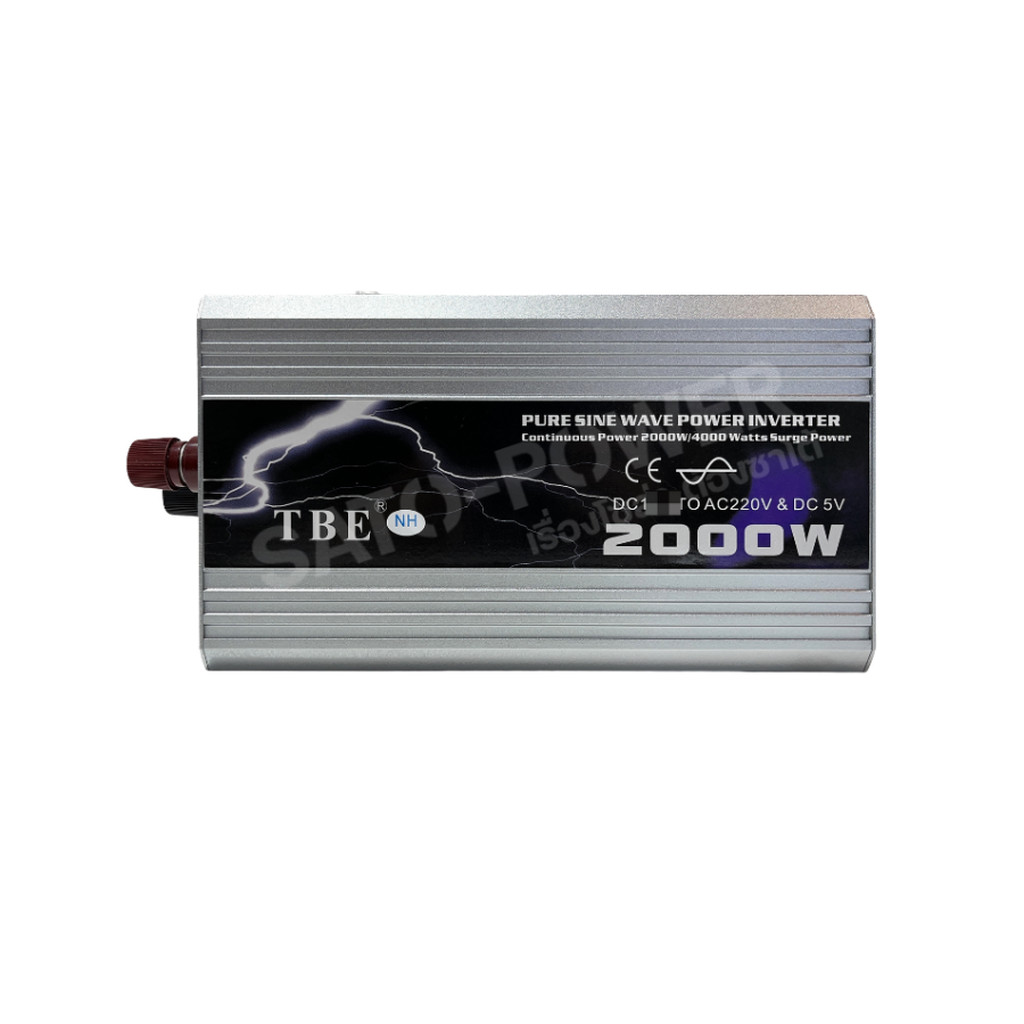 TBE PURE SINE WAVE POWER INVERTER TBE-2000W ระบบ 12V-24V-48V อินเวอร์เตอร์ เครื่องแปลงไฟ อินเวอเตอร์