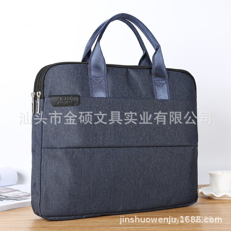 กระเป๋าเอกสารขนาดใหญ่ความจุ Double-Layer แบบพกพา/Conte แฟ้มพิมพ์หญิง LOGO Conference กระเป๋า ATEYHOC