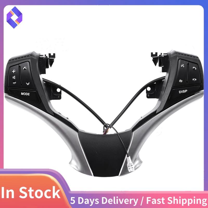 สวิตช์ควบคุมเสียง 84250-0D120 84250-0D120-E0 พวงมาลัยมัลติฟังก์ชั่นเหมาะสําหรับ Yaris 2013-2016 10 K