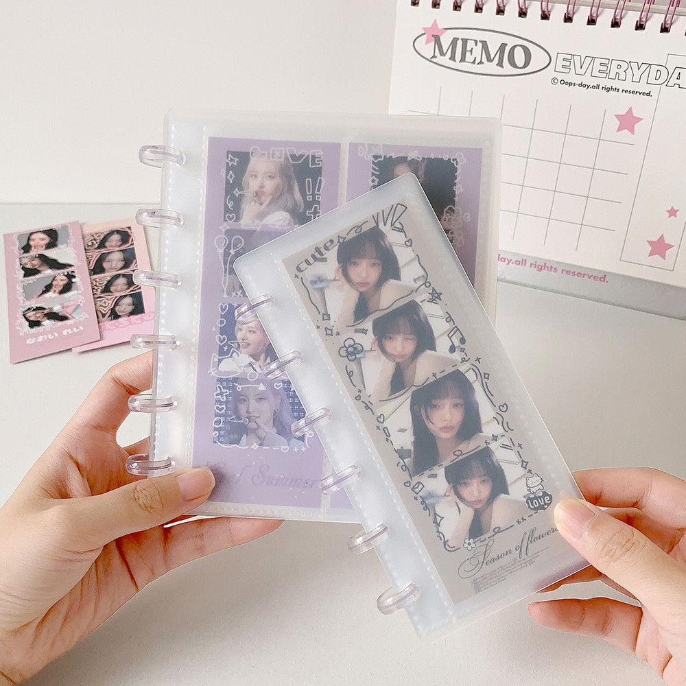 INS 4Grids Photo Strip อัลบั้ม KPOP Idol Photocard Binder 2x6 Photostrip เก็บหนังสือ 1/2 กริด 4 ตัด 