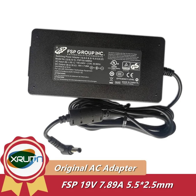 Original FSP150-ABBN3 19V 7.89A 7.9A 150W 5.5*2.5 มม.อะแดปเตอร์ACแล็ปท็อปสําหรับASUS G53S G53SX G73S