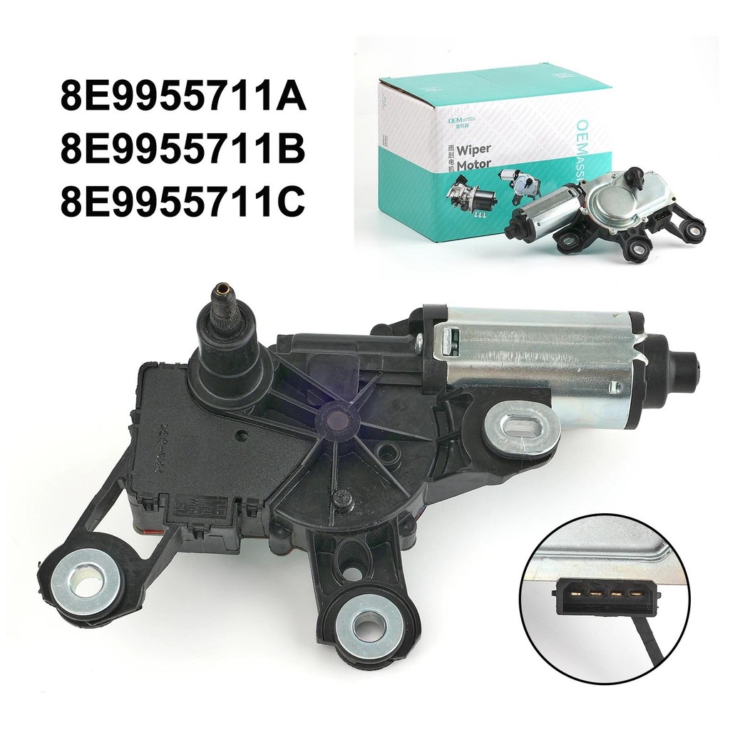 มอเตอร์ปัดน้ําฝนกระจกด้านหลัง 12V สําหรับ Audi A3 A4 A6 Q5 Q7 Allroad 8E9955711