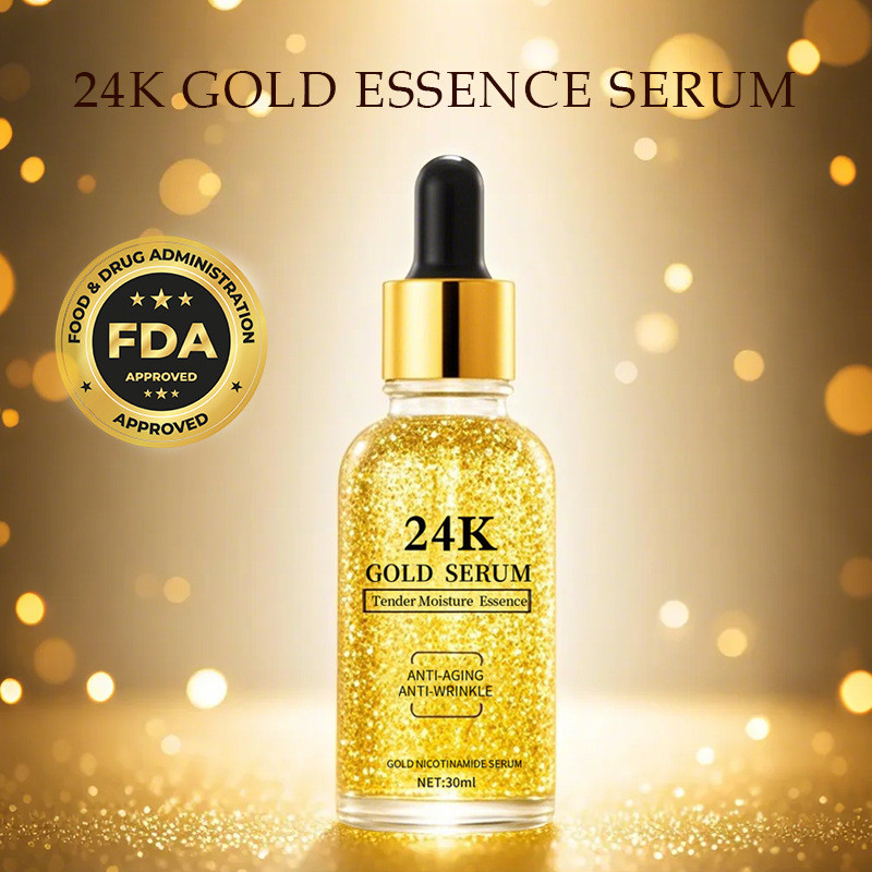 24K Gold Hyaluronic Acid Niacinamide Essence Hydrating Moisturizing Facial Essence Original Liquid M