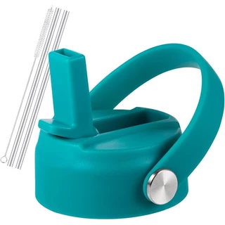 Hydro Flask FlexSip Lid – ด้ามจับซิลิโคนแบบพับได้และท่อรั่ว Combo สําหรับขวดปากกว้าง (12oz/16oz/20oz/32oz/40oz/64oz)