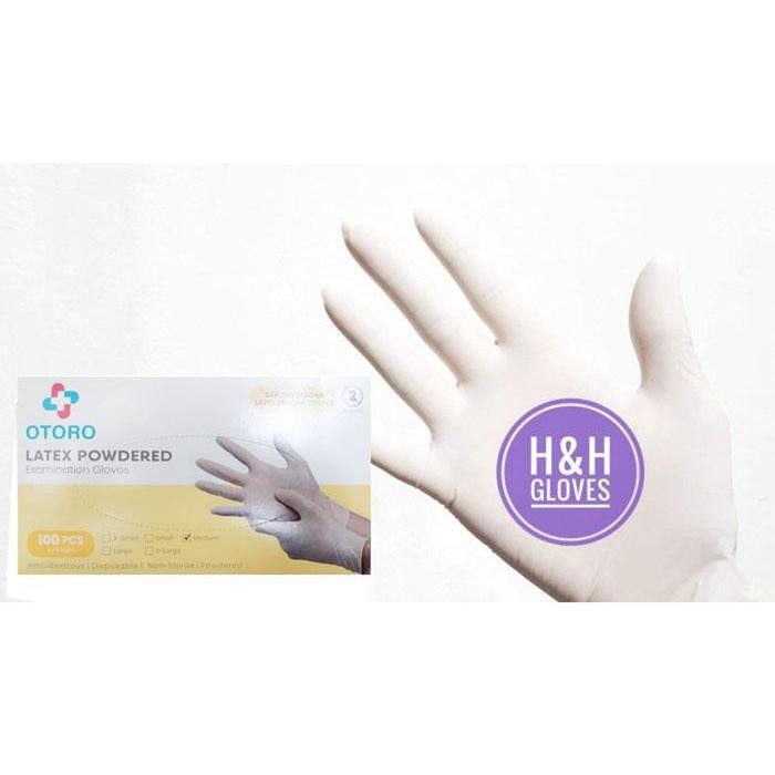 Otoro Powder Latex Gloves / Otoro Latex Powder Gloves - XS PWODER