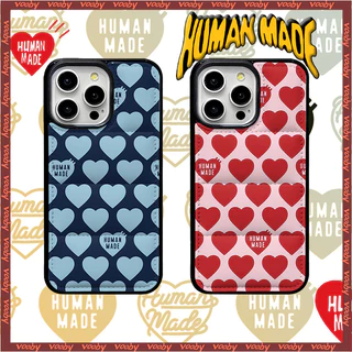 Simple การ์ตูน Hearts HUMAM MADE ป้ายลงเสื้อแจ็คเก็ต Hard Shell เคสโทรศัพท์เหมาะสําหรับ IPhone17 17AIR 16 16P 16PM Plus 16E 15 15P 15PM 14 14P 13P 13PM 12PM 11PX XR