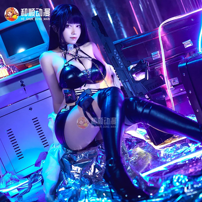 QY Game Goddess of Victory: Nikke Mihara Cosplay Costume Mihara Cosplay Leather Costumes Full Set Wo
