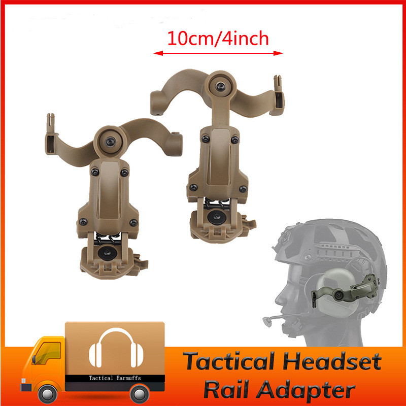 อะแดปเตอร์ติดหมวกกันน็อกแบบหมุนได้สำหรับหูฟัง รองรับ OPS CORE ARC และ Wendy