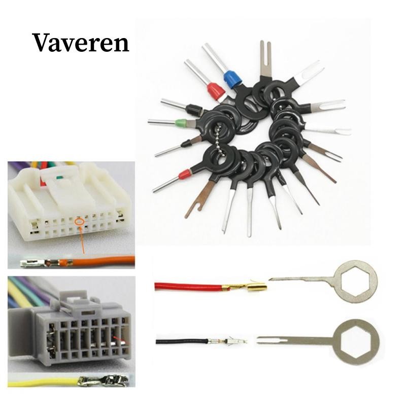 [Vaveren] 36 ชิ้น Terminals Removal Key ชุดเครื่องมือ Extractor สายไฟ Crimp Connector Terminals