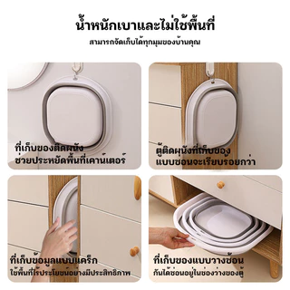 กะละมังพับได้ กะละมังเด็ก ซิกะละมังล้างผัก ลิโคนอเนกประสงค์ TPR ทนความร้อน พกพาง่าย มีให้เลือก 3 ขนาด