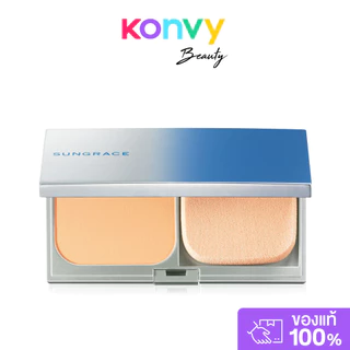 SUNGRACE Smooth & Fix Lasting UV Pact SPF33 PA+++ 13g ซันเกรส แป้งพัฟอัดแข็งผสมรองพื้น.
