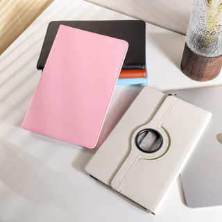ลิ้นจี่ ลาย หมุนแบน เคส เคสแท็บเล็ตซัมซุง For Samsung Tab A9 A11 Plus A8 S9 S10 FE S7 S8 S6 A7 Lite 360°วัสดุอะคริลิ เคส