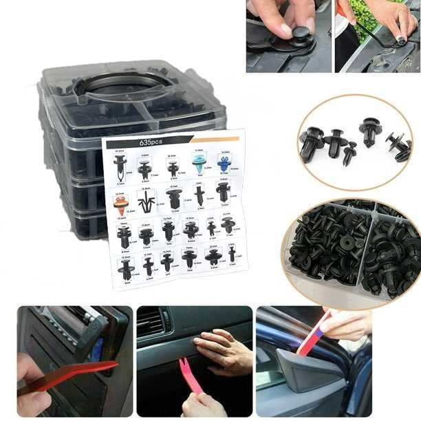 OOTOHEROES รถคลิปปุ่ม Bolt Rivet Trim Retainer คลิป 635 ชิ้น - YH63